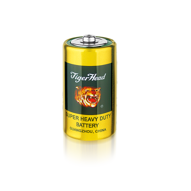 Tiger Head D Size Heavy Duty Carbon Zinc Battery R20 Metal Jacket